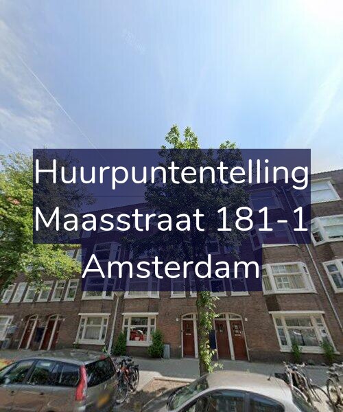 Foto gevel Huurpuntentelling voor Maasstraat 181-1, Amsterdam