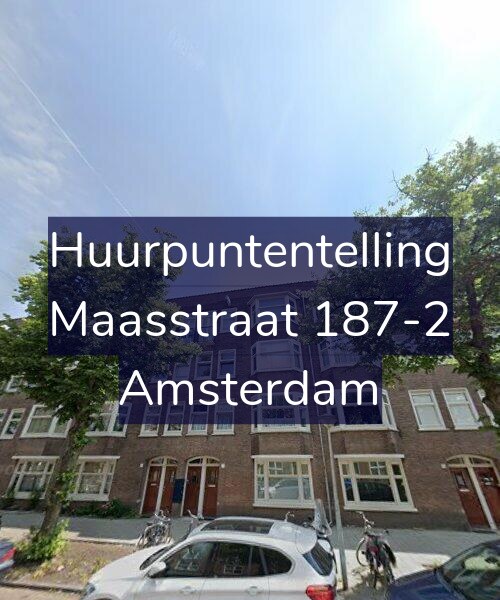 Foto gevel Huurpuntentelling voor Maasstraat 187-2, Amsterdam