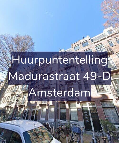 Foto gevel Huurpuntentelling voor Madurastraat 49-D, Amsterdam