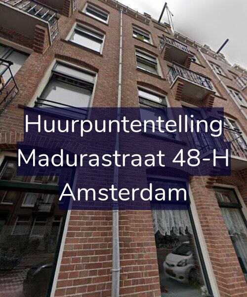 Foto gevel Huurpuntentelling voor Madurastraat 48-H, Amsterdam