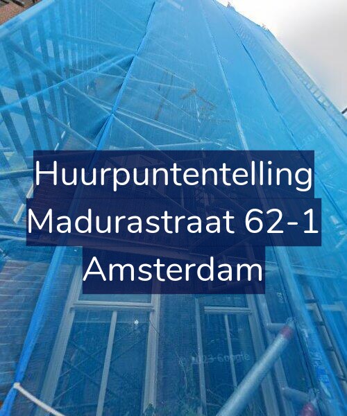Foto gevel Huurpuntentelling voor Madurastraat 62-1, Amsterdam