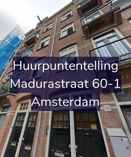 Foto gevel Huurpuntentelling voor Madurastraat 60-1, Amsterdam