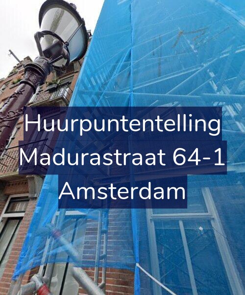 Foto gevel Huurpuntentelling voor Madurastraat 64-1, Amsterdam