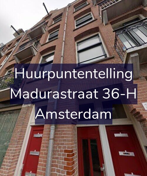 Foto gevel Huurpuntentelling voor Madurastraat 36-H, Amsterdam