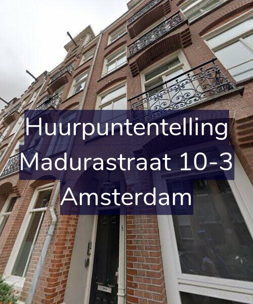 Foto gevel Huurpuntentelling voor Madurastraat 10-3, Amsterdam