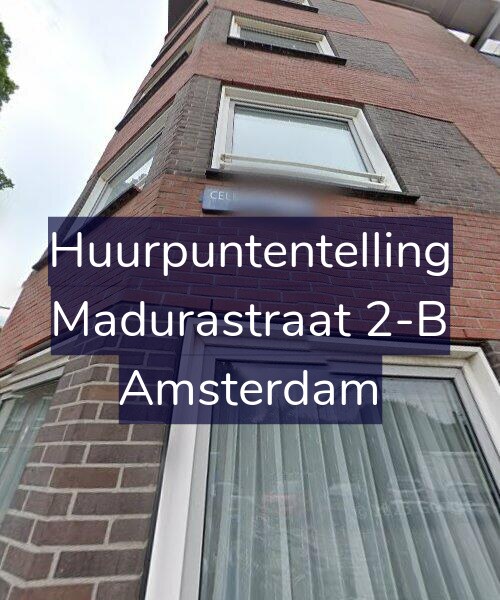 Foto gevel Huurpuntentelling voor Madurastraat 2-B, Amsterdam