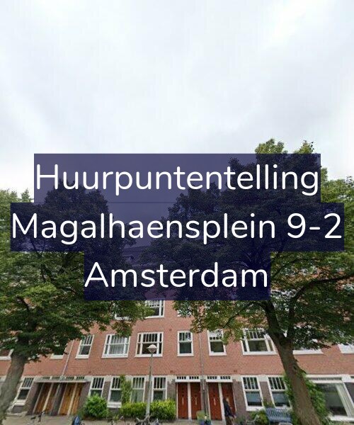 Foto gevel Huurpuntentelling voor Magalhaensplein 9-2, Amsterdam
