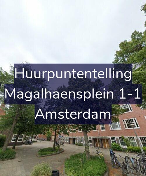 Foto gevel Huurpuntentelling voor Magalhaensplein 1-1, Amsterdam