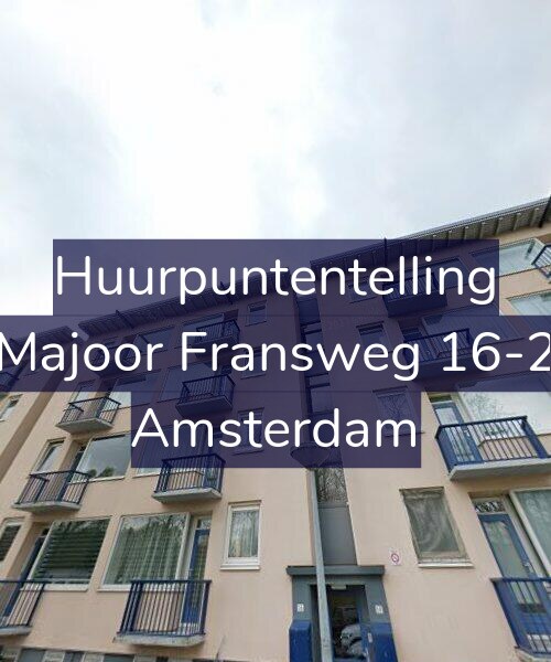 Foto gevel Huurpuntentelling voor Majoor Fransweg 16-2, Amsterdam