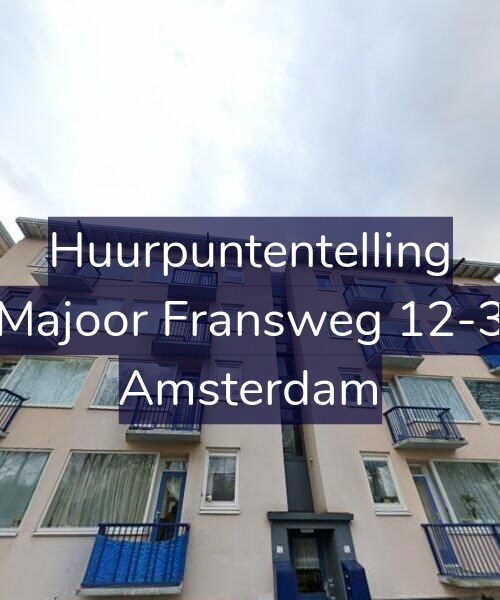 Foto gevel Huurpuntentelling voor Majoor Fransweg 12-3, Amsterdam