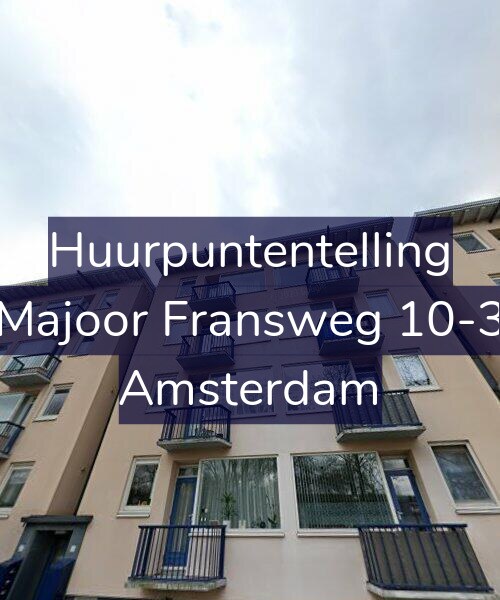 Foto gevel Huurpuntentelling voor Majoor Fransweg 10-3, Amsterdam