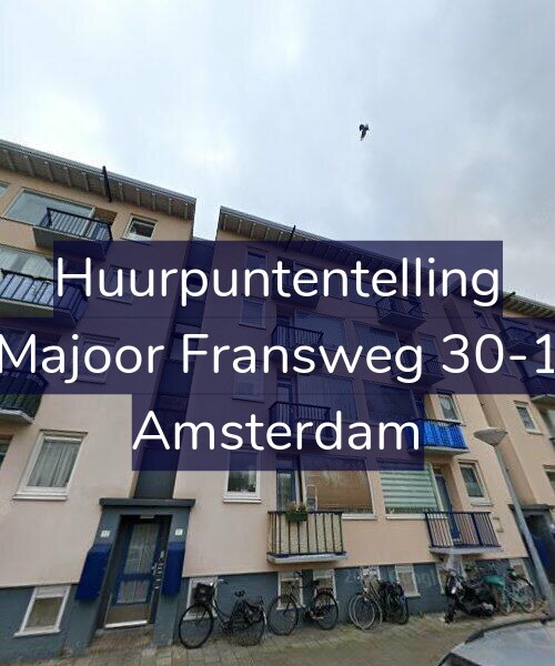 Foto gevel Huurpuntentelling voor Majoor Fransweg 30-1, Amsterdam
