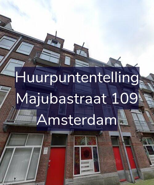 Foto gevel Huurpuntentelling voor Majubastraat 109, Amsterdam