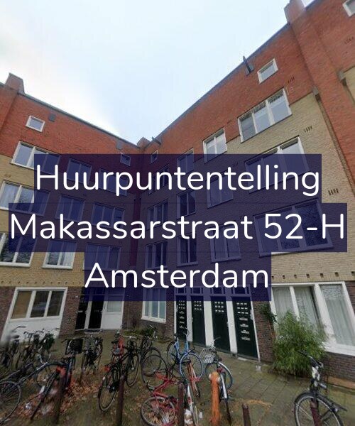 Foto gevel Huurpuntentelling voor Makassarstraat 52-H, Amsterdam