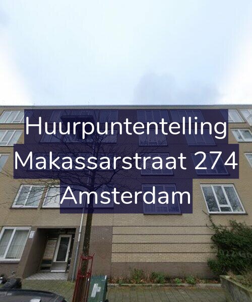 Foto gevel Huurpuntentelling voor Makassarstraat 274, Amsterdam