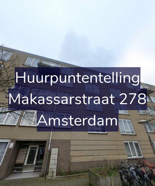 Foto gevel Huurpuntentelling voor Makassarstraat 278, Amsterdam