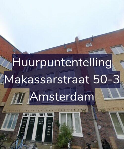 Foto gevel Huurpuntentelling voor Makassarstraat 50-3, Amsterdam