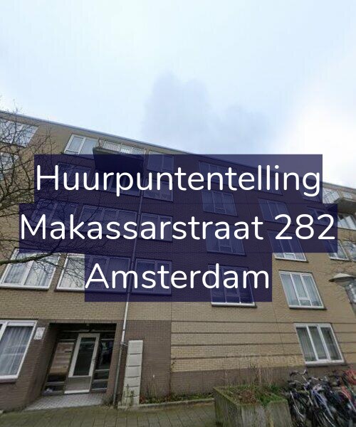 Foto gevel Huurpuntentelling voor Makassarstraat 282, Amsterdam