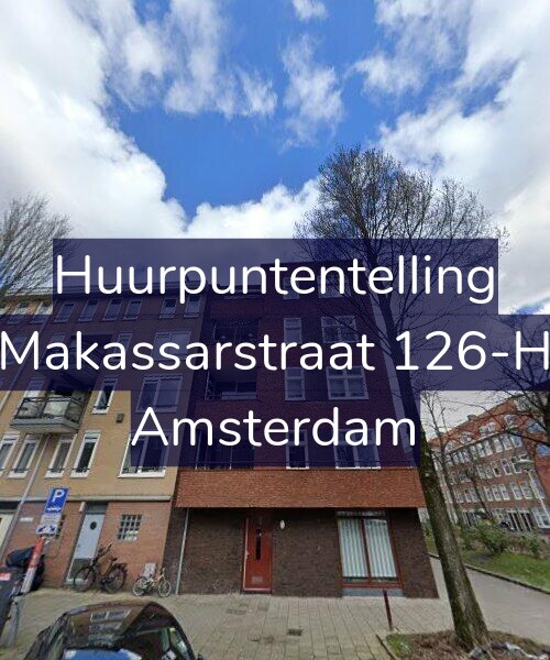 Foto gevel Huurpuntentelling voor Makassarstraat 126-H, Amsterdam