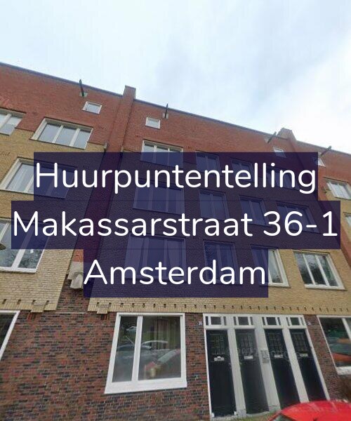 Foto gevel Huurpuntentelling voor Makassarstraat 36-1, Amsterdam