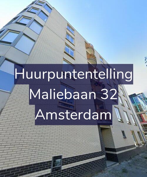 Foto gevel Huurpuntentelling voor Maliebaan 32, Amsterdam