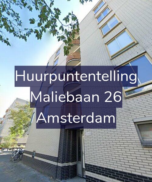 Foto gevel Huurpuntentelling voor Maliebaan 26, Amsterdam
