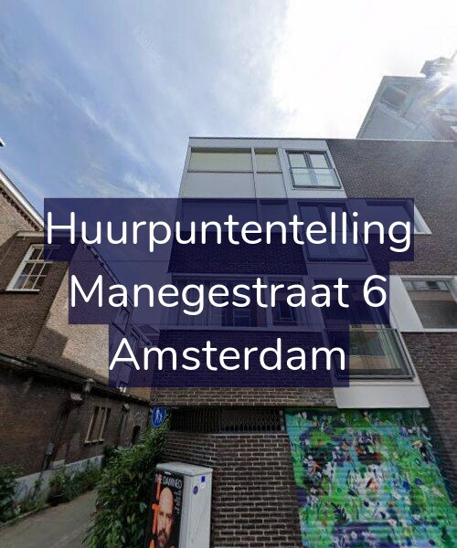 Foto gevel Huurpuntentelling voor Manegestraat 6, Amsterdam