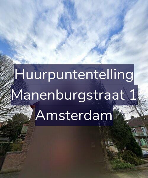 Foto gevel Huurpuntentelling voor Manenburgstraat 1, Amsterdam