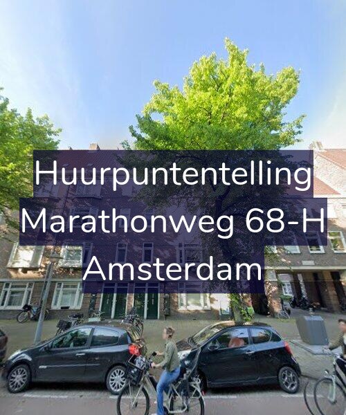 Foto gevel Huurpuntentelling voor Marathonweg 68-H, Amsterdam