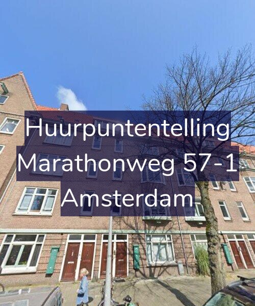 Foto gevel Huurpuntentelling voor Marathonweg 57-1, Amsterdam