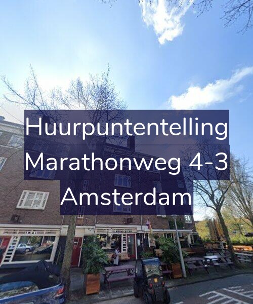 Foto gevel Huurpuntentelling voor Marathonweg 4-3, Amsterdam