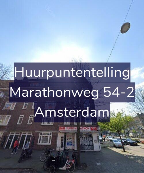 Foto gevel Huurpuntentelling voor Marathonweg 54-2, Amsterdam