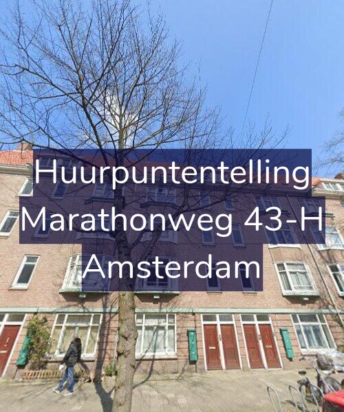 Foto gevel Huurpuntentelling voor Marathonweg 43-H, Amsterdam