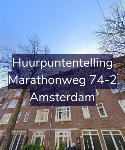 Foto gevel Huurpuntentelling voor Marathonweg 74-2, Amsterdam