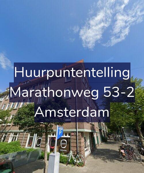 Foto gevel Huurpuntentelling voor Marathonweg 53-2, Amsterdam