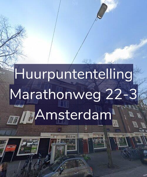 Foto gevel Huurpuntentelling voor Marathonweg 22-3, Amsterdam