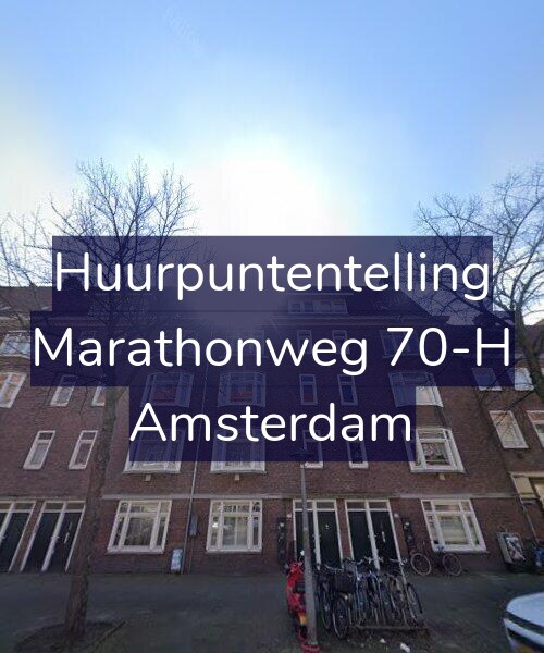 Foto gevel Huurpuntentelling voor Marathonweg 70-H, Amsterdam