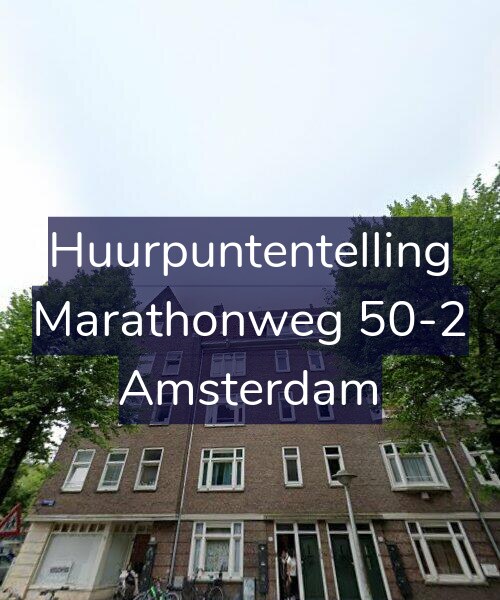 Foto gevel Huurpuntentelling voor Marathonweg 50-2, Amsterdam