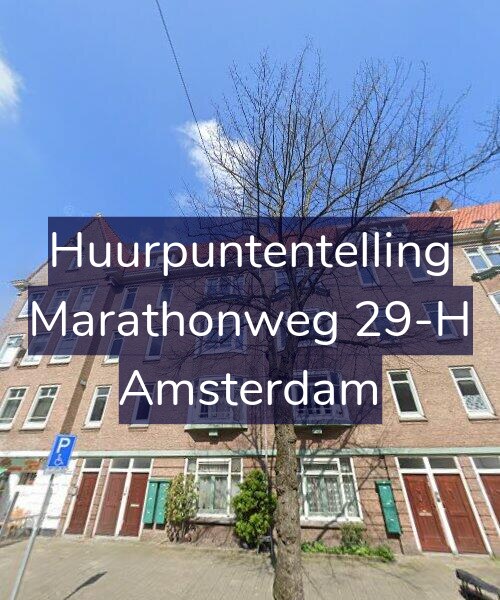 Foto gevel Huurpuntentelling voor Marathonweg 29-H, Amsterdam