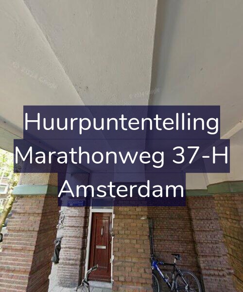 Foto gevel Huurpuntentelling voor Marathonweg 37-H, Amsterdam