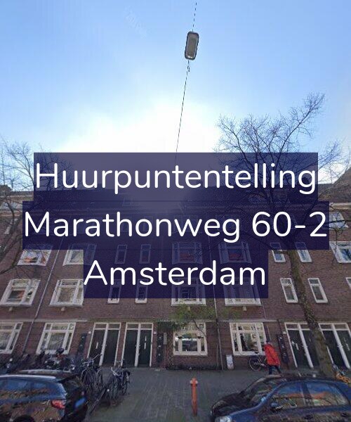 Foto gevel Huurpuntentelling voor Marathonweg 60-2, Amsterdam