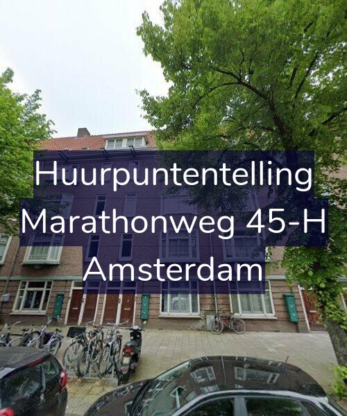 Foto gevel Huurpuntentelling voor Marathonweg 45-H, Amsterdam
