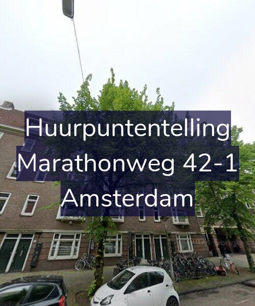 Foto gevel Huurpuntentelling voor Marathonweg 42-1, Amsterdam