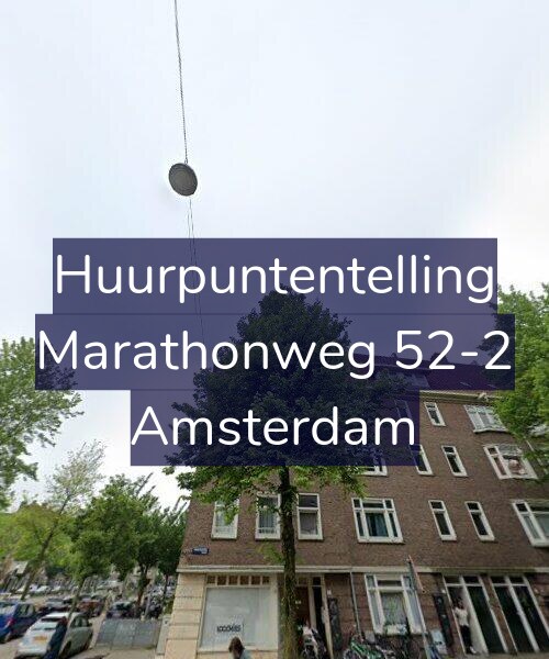 Foto gevel Huurpuntentelling voor Marathonweg 52-2, Amsterdam