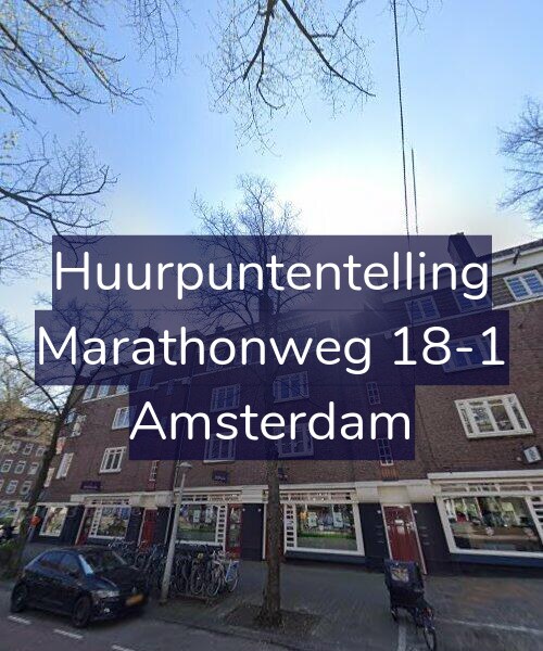 Foto gevel Huurpuntentelling voor Marathonweg 18-1, Amsterdam