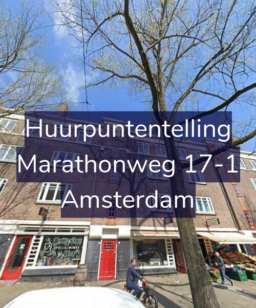 Foto gevel Huurpuntentelling voor Marathonweg 17-1, Amsterdam