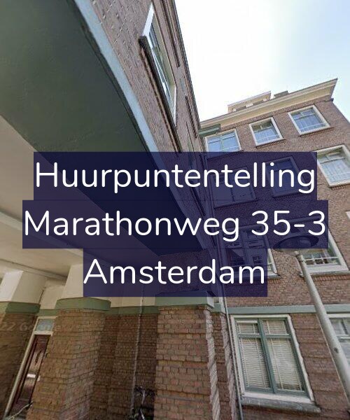 Foto gevel Huurpuntentelling voor Marathonweg 35-3, Amsterdam