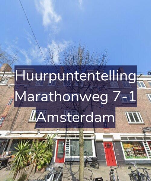 Foto gevel Huurpuntentelling voor Marathonweg 7-1, Amsterdam