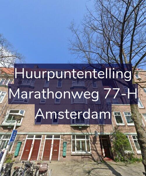 Foto gevel Huurpuntentelling voor Marathonweg 77-H, Amsterdam