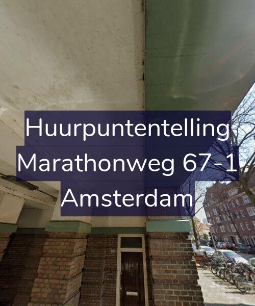 Foto gevel Huurpuntentelling voor Marathonweg 67-1, Amsterdam